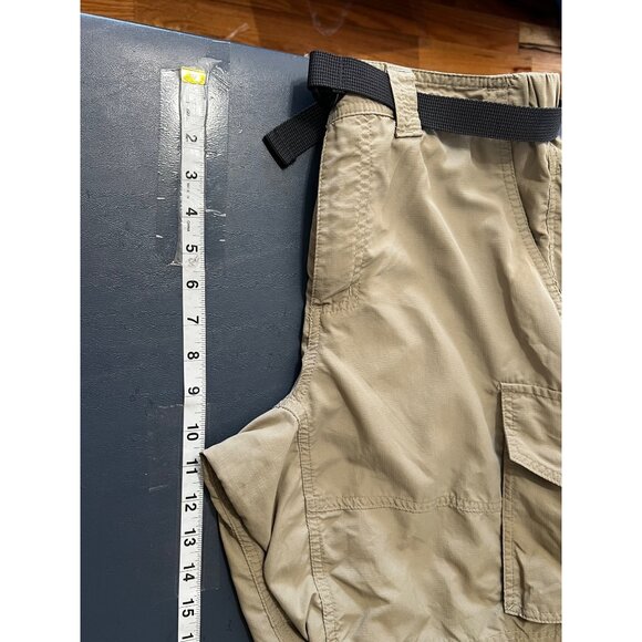 Columbia Mens Cargo Shorts Sz 32 Nylon Quick Dry Belt Hiking Outdoors Gorpcore - Picture 9 of 10